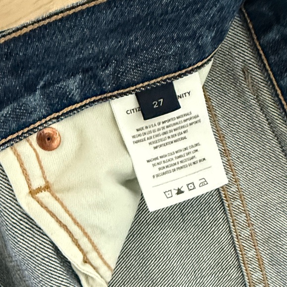 Citizens Of Humanity High Rise Jeans - Dark Blue - Picture 5 of 7